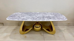Rectangular Glass-Top Coffee Table with Wood Base – Model 026 - image 1