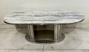 Round Marble-Top Coffee Table – Model 028 - image 1