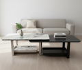 Round Marble-Top Coffee Table with Gold Base – Model 2501 - image 1