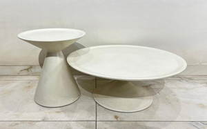 Rectangular Marble-Top Side Table with Wood Base – Model 2621 - image 1