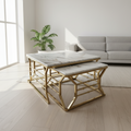 Oval Marble-Top Coffee Table – Model 304 - image 1