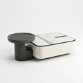 Round Coffee Table with Storage and Marble Side Table - image 1