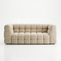 Cream Channel-Tufted Modular Sofa - image 1
