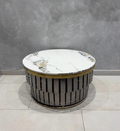 Rectangular Glass-Top Coffee Table with Wood Base – Model 588 - image 1
