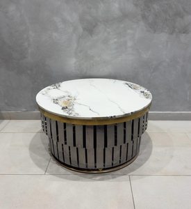 Rectangular Glass-Top Coffee Table with Wood Base – Model 588 - image 1