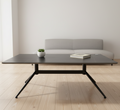 Rectangular Marble-Top Coffee Table with Wood Base – Model 851 - image 1