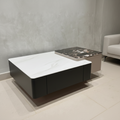 Oval Marble-Top Coffee Table – Model F-39 - image 1