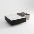 Marble and Stone Storage Coffee Table Duo - image 1